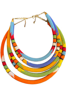 5 cord collar necklace