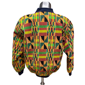 Kente Fabric Unisex Bomber Jacket