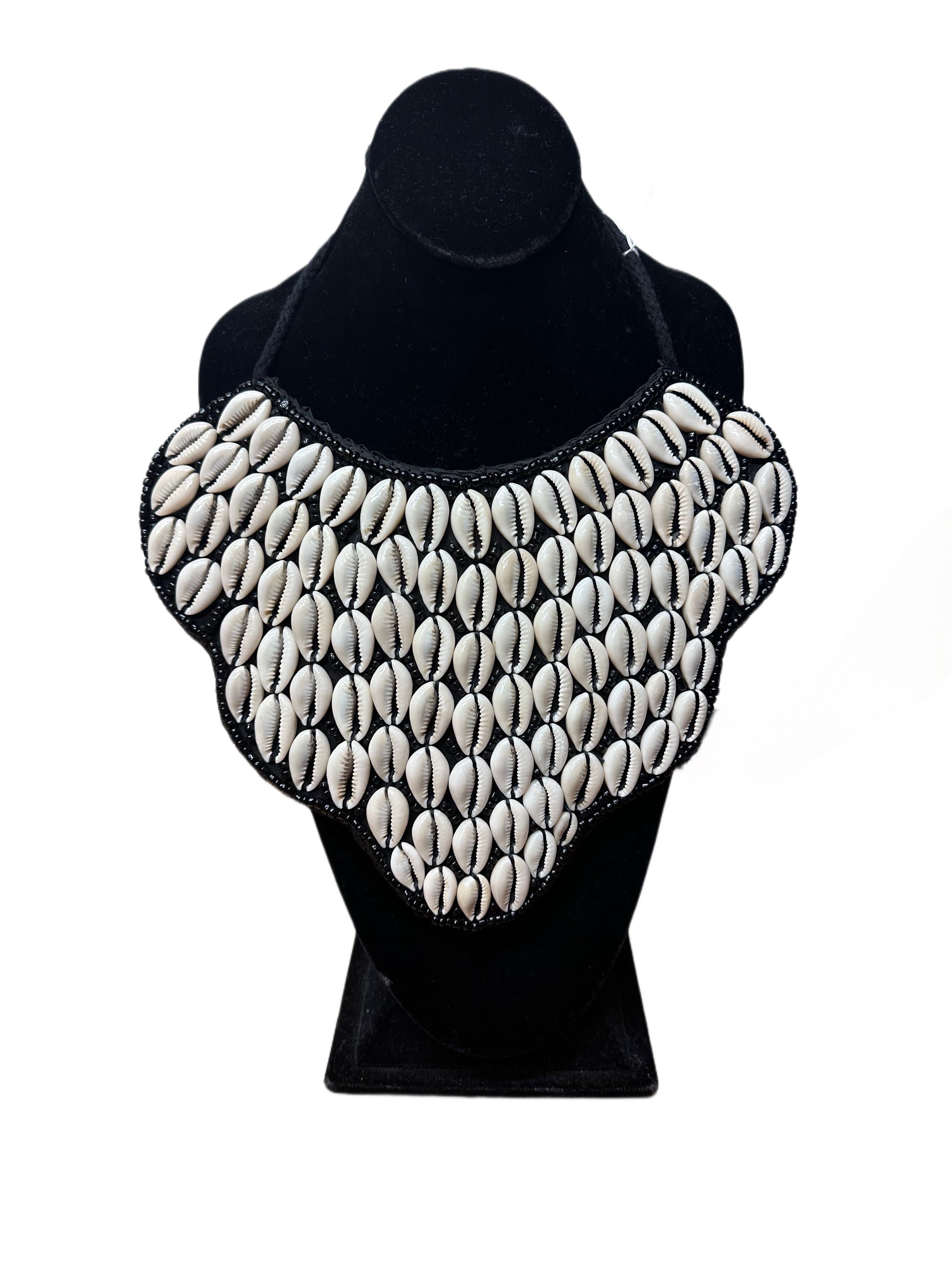 Large Cowrie Bib Necklace