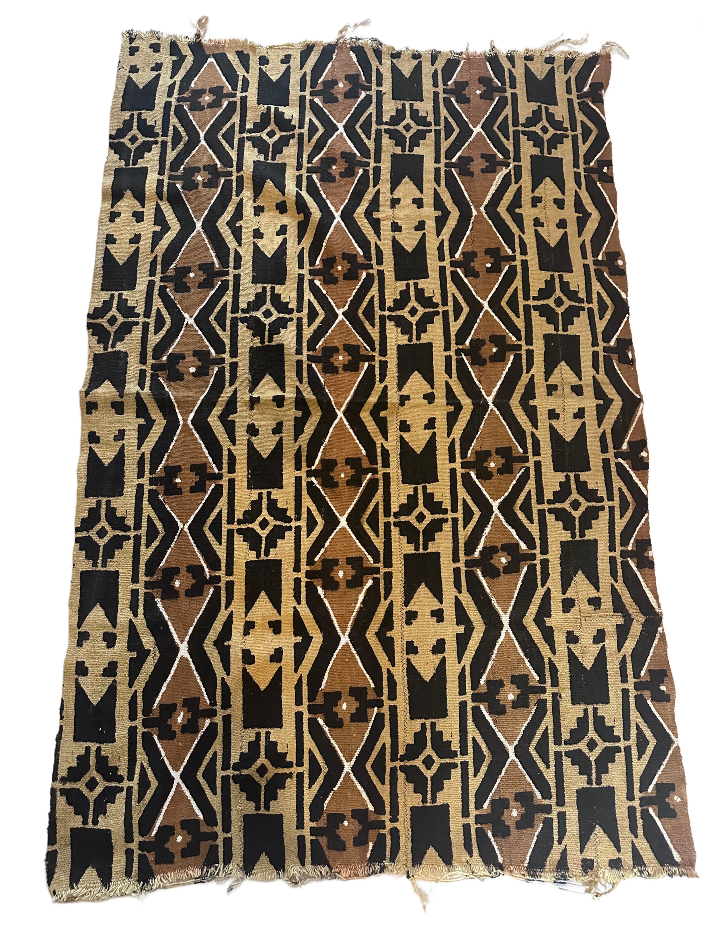 Handmade Mud Cloth Fabric Brown & Black