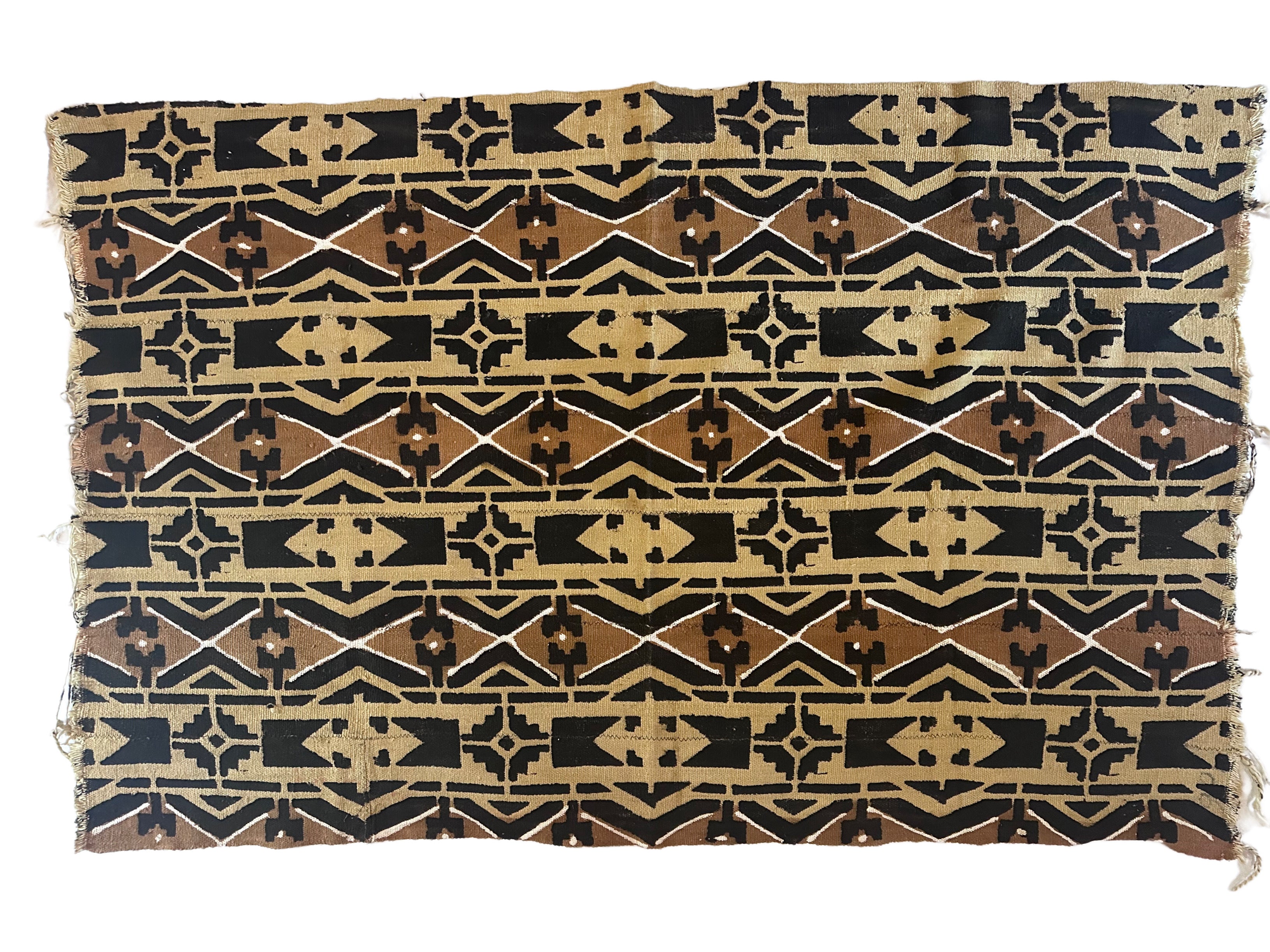 Handmade Mud Cloth Fabric Brown & Black